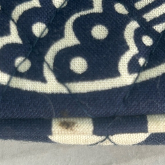 Vera Bradley Emma Bag Twirly Bird Blue White Bucket Drawstring Crossbody Tote - Picture 10 of 14